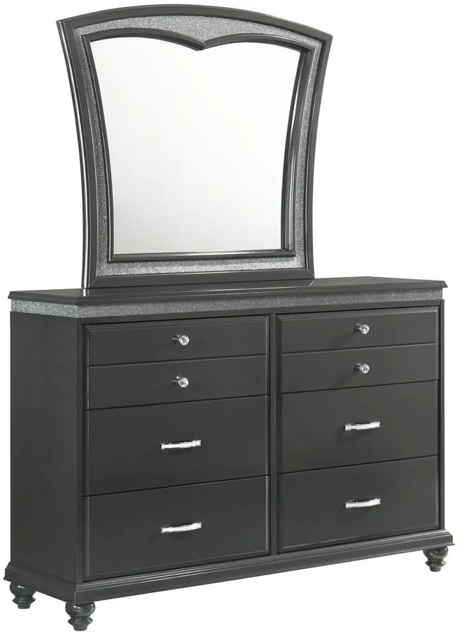 Crown Mark Frampton Bedroom Dresser in Black by Crown Mark